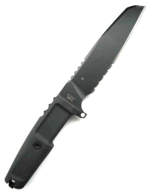 Нож с фиксированным клинком Extrema Ratio Task Black 1/3 Serrated, сталь Bhler N690, рукоять прорезиненный форпрен