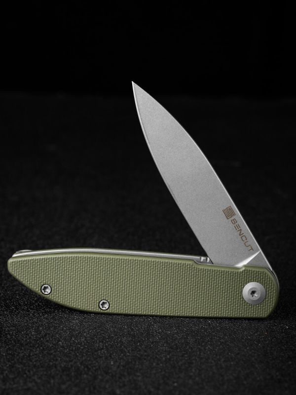 Складной нож Sencut Bocll II, сталь D2, рукоять G10, gray/OD green