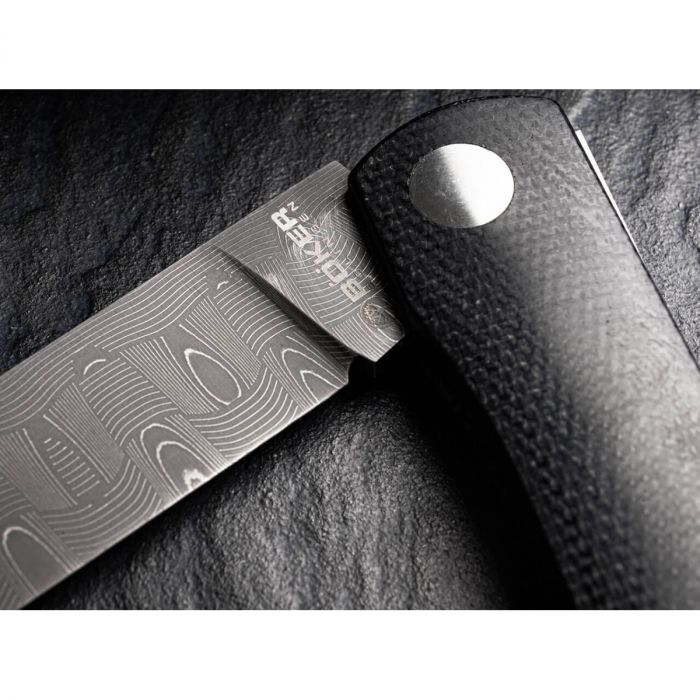 Складной нож Boker Rangebuster Damascus, сталь дамаск, рукоять микарта