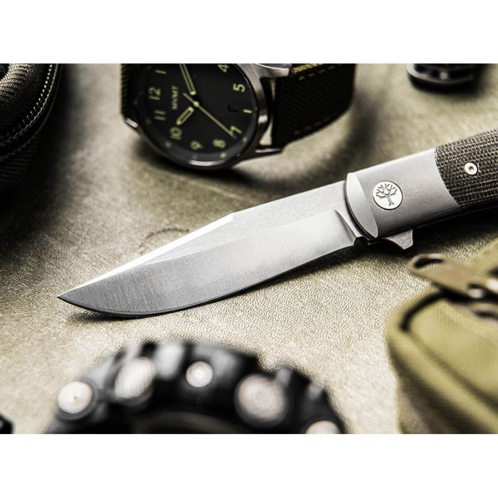 Складной нож Boker TRPPR, сталь CPM MagnaCut, рукоять микарта/титан