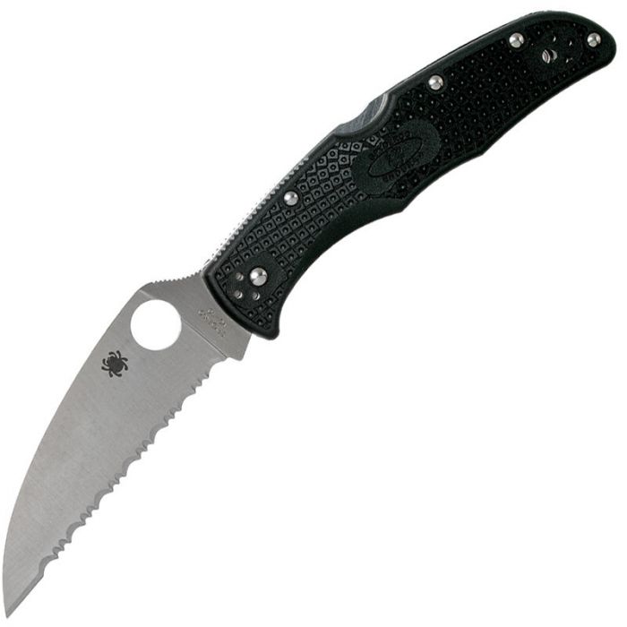 Нож складной Endura 4 Wharncliffe Serrated Spyderco, сталь VG-10, рукоять термопластик FRN