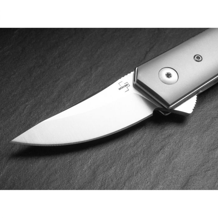 Складной нож Boker Kwaiken Stubby Titanium, сталь CPM-S35VN, рукоять титановый сплав