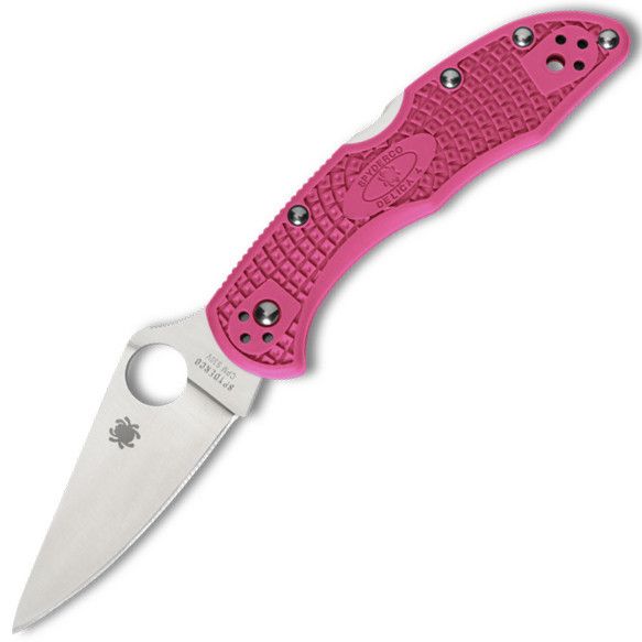 Складной нож Spyderco Delica 4, сталь S30V, рукоять FRN Pink