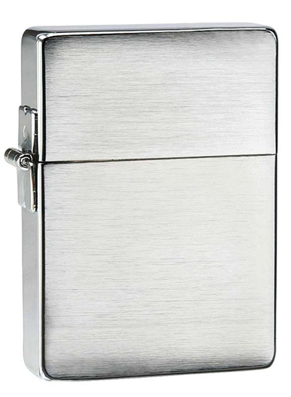 Зажигалка ZIPPO 1935 Replica™, латунь с покрытием Brushed Chrome, серебристая, матовая, 36х12x56 мм