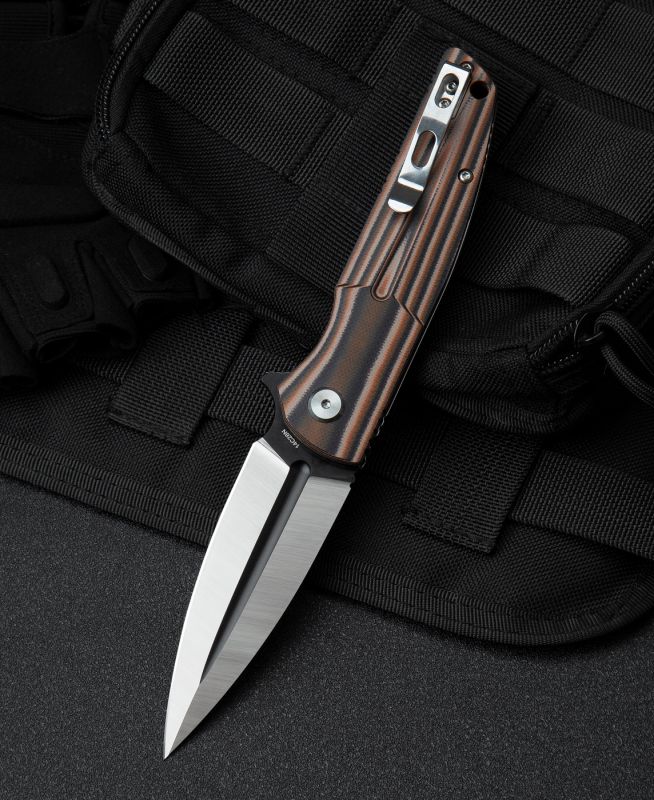 Складной нож Bestech Fin, сталь 14C28N Black/Satin, G10 Orange