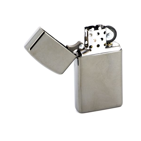 Зажигалка ZIPPO Black Ice, латунь с никеле-хром. покрыт., мокр.асфальт, глянц., 30х55х10 мм