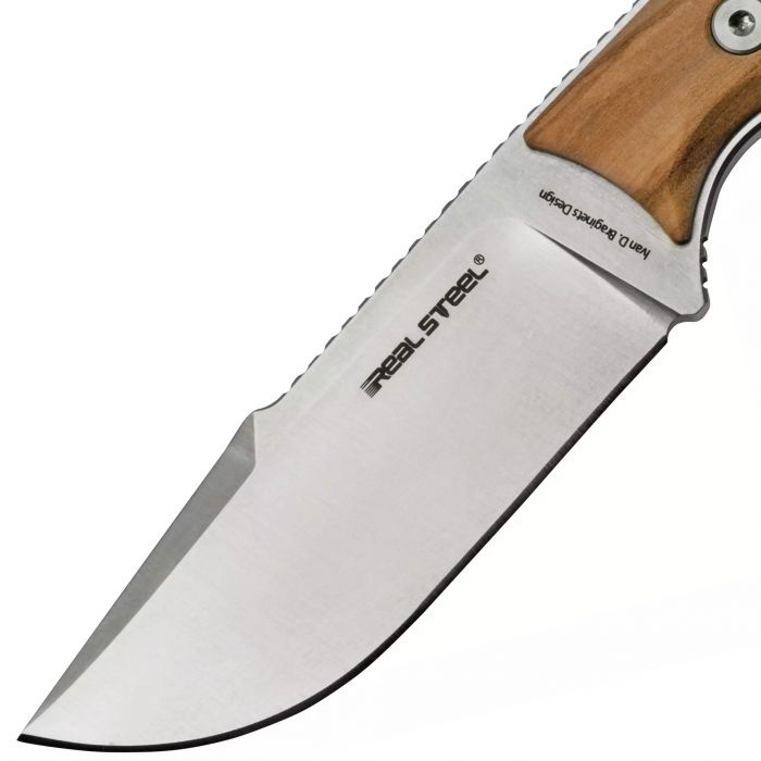 Нож RealSteel Furrier Harpoon, сталь N690, рукоять Olive Wood