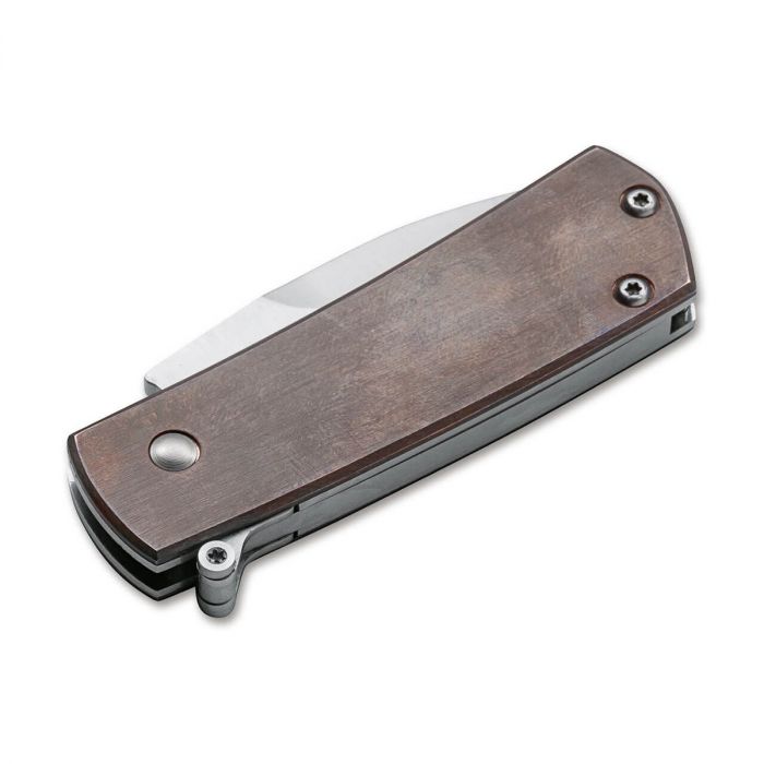 Складной нож Boker Shamsher Copper, сталь D2, рукоять медь