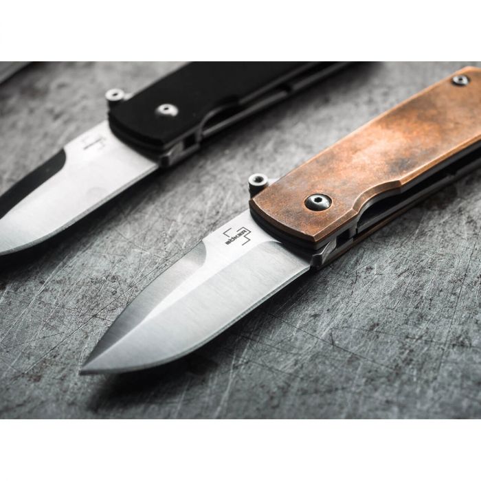 Складной нож Boker Shamsher Copper, сталь D2, рукоять медь