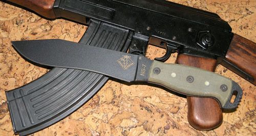 Нож с фиксированным клинком Ontario "NS-7 black micarta"