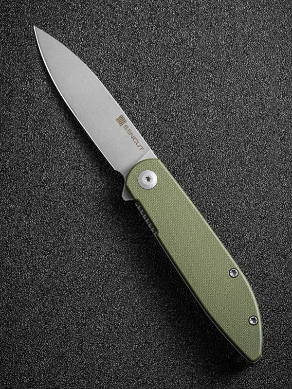 Складной нож Sencut Bocll II, сталь D2, рукоять G10, gray/OD green