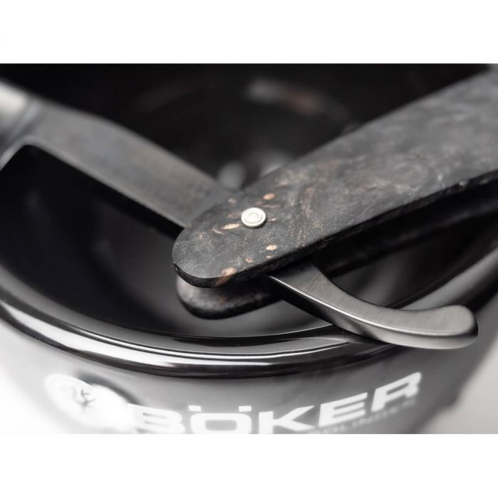 Бритва опасная Manufaktur Solingen Black Amboina 6/8, Boker