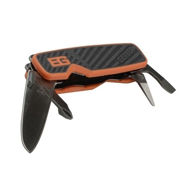 Мультитул Gerber Bear Grylls Pocket Tool, сталь 5Cr15, прорезиненная рукоять