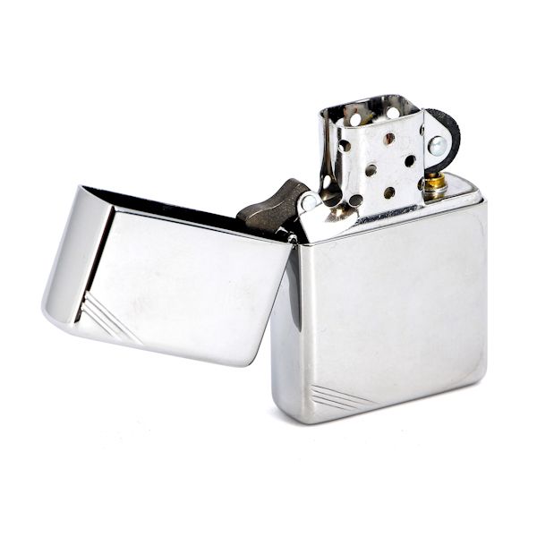 Зажигалка ZIPPO High Polish Chrome, латунь, ник.-хром.покр., серебр., глянц., 36х56х12мм