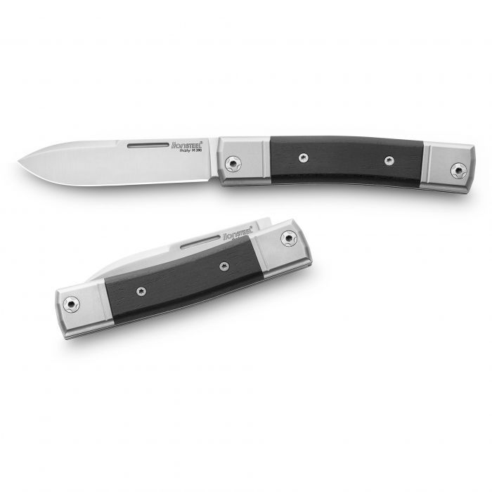 Складной нож LionSteel BestMan Drop, сталь M390, рукоять Ebony