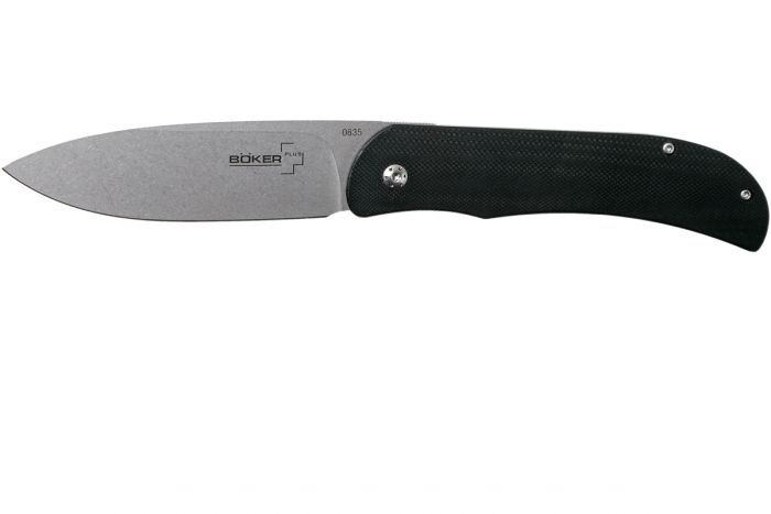 Складной нож Boker Plus Exskelibur 1, лезвие Stonewashed D2 Tool Steel, Black G-10 рукоять, 01BO137