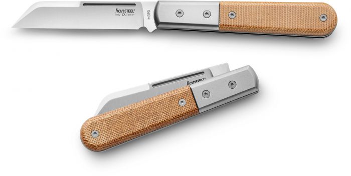 Складной нож LionSteel Barlow Dom, сталь M390, рукоять canvas