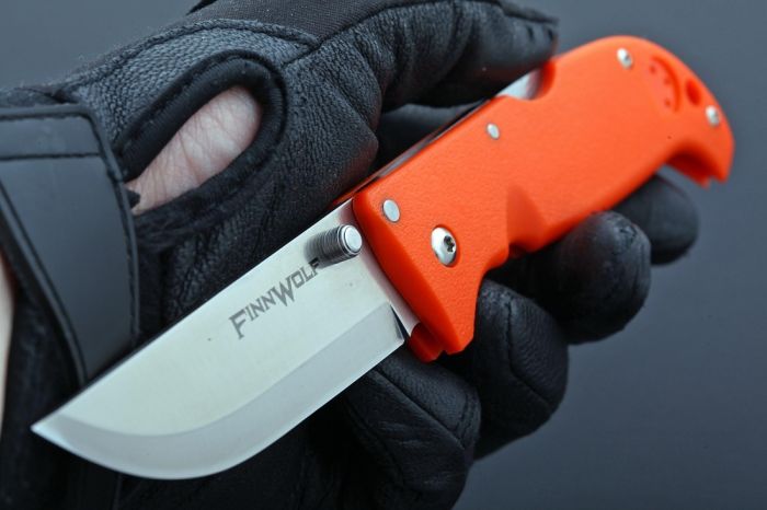 Складной нож Finn Wolf Blaze Orange - Cold Steel 20NPJ, сталь AUS 8A, рукоять Griv-Ex™ (высококачественный пластик)