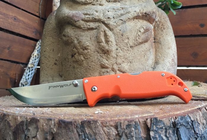 Складной нож Finn Wolf Blaze Orange - Cold Steel 20NPJ, сталь AUS 8A, рукоять Griv-Ex™ (высококачественный пластик)