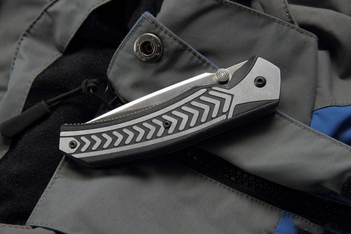 Полуавтоматический складной нож Lift Off 2, CRKT 6820, сталь AUS-8, рукоять термопластик Zytel®/сталь