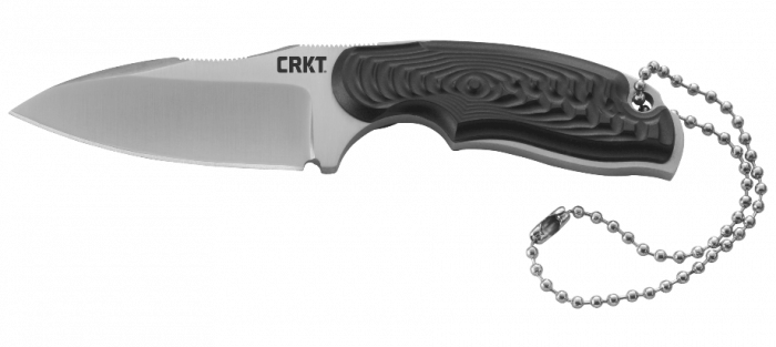 Нож с фиксированным клинком CRKT Civet™ Drop Point, сталь 8Cr13MOV, рукоять Термопластик GRN