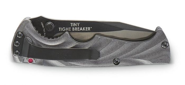 Полуавтоматический складной нож CRKT Tiny Tighe Breaker Black, сталь AUS-8, термопластик