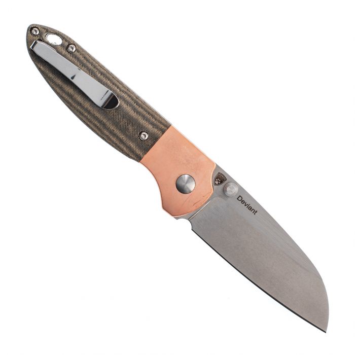 Складной нож Kizer Deviant, сталь M390, рукоять Micarta