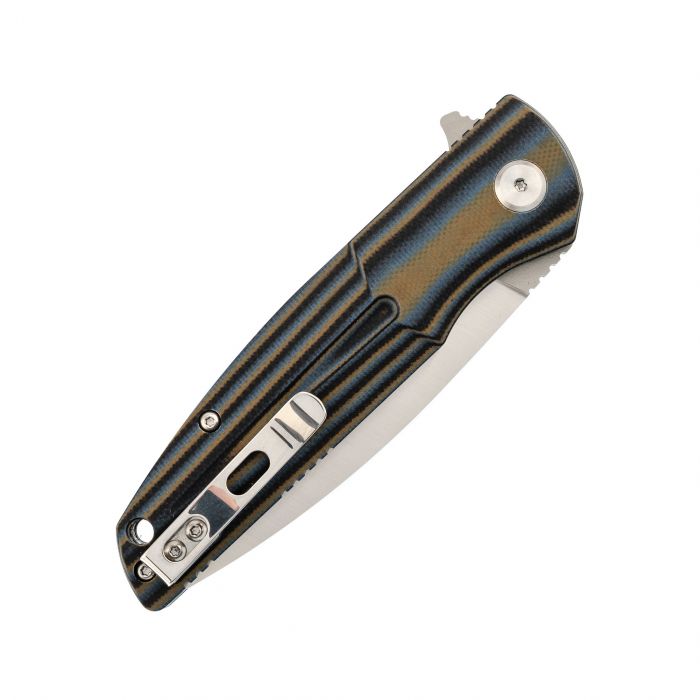 Складной нож Bestech Fin Blue/Brown, сталь 14C28N, G10