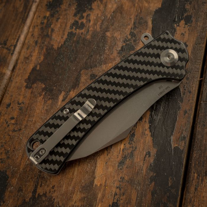 Складной нож CJRB Talla, сталь D2, Carbon Fiber