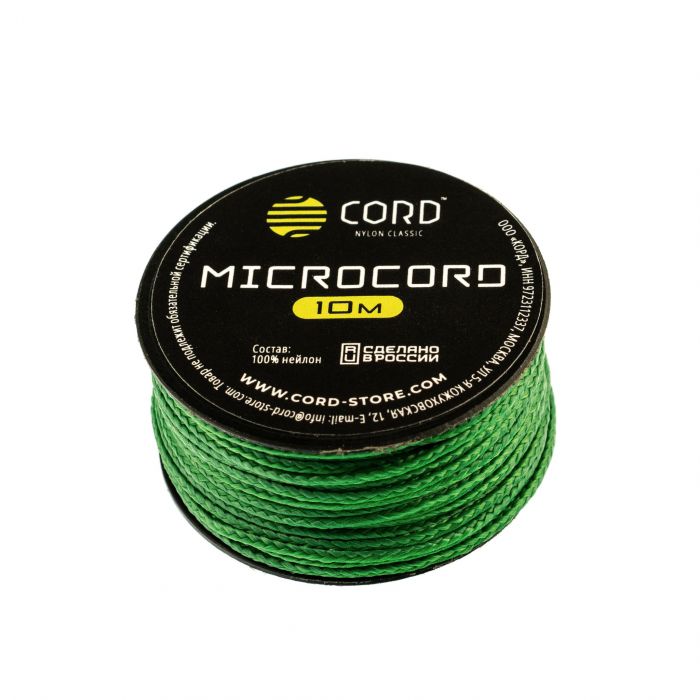 Микрокорд CORD, green, катушка 10м.