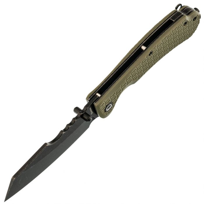 Складной нож Daggerr Rhino Olive BW, сталь 8Cr14MoV, рукоять FRN