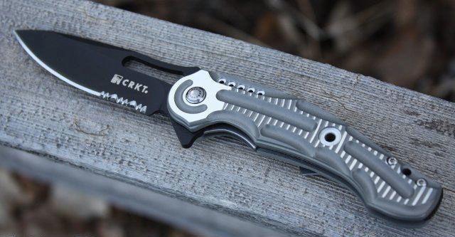 Складной нож CRKT Ikoma Sampa Black, сталь AUS-8, рукоять алюминиевый сплав