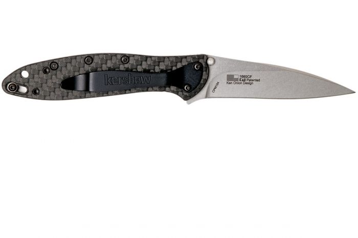 Складной нож Leek, Carbon Fiber - Kershaw 1660CF, сталь Crucible CPM® 154, рукоять карбон