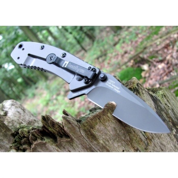 Складной полуавтоматический нож Kershaw Cryo K1555TI, сталь 8Cr13MOV, рукоять сталь