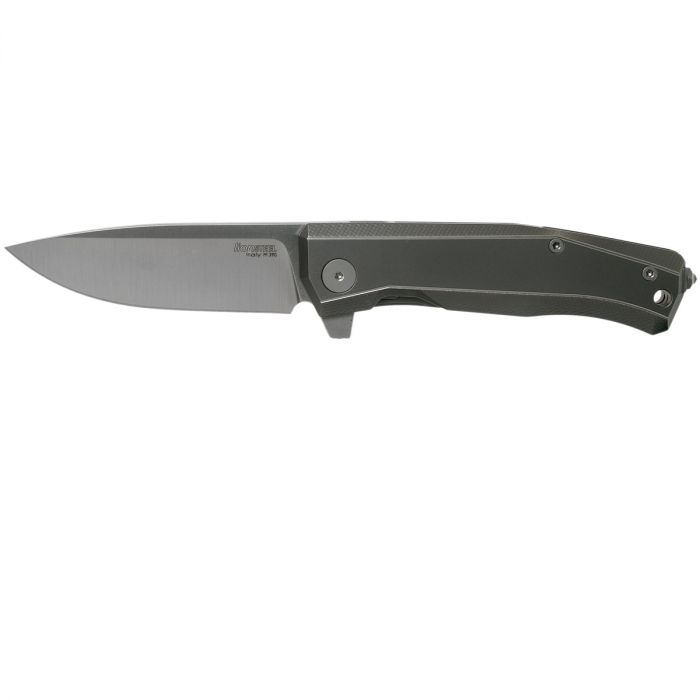 Складной нож LionSteel MT01 GY, сталь M390, рукоять Grey titanium