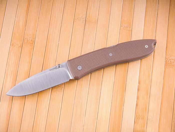 Нож складной Lionsteel Big Opera 8810 SN, сталь D2, рукоять G-10, коричневый