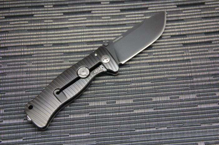 Нож складной LionSteel SR1 PVD, сталь Sleipner, рукоять титан