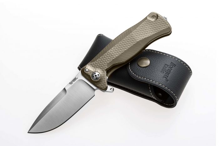 Нож складной LionSteel SR11 B (BRONZE), сталь Uddeholm Sleipner® Satin, рукоять титан по технологии Solid®, бронзовый