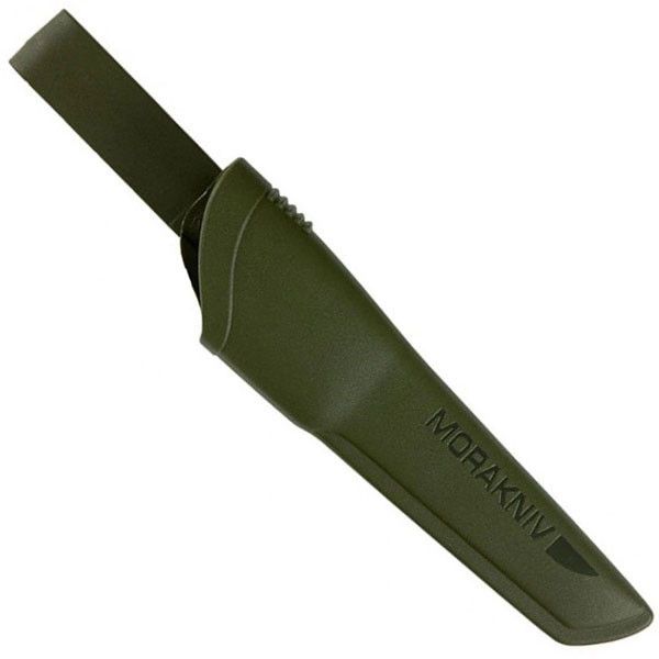 Нож с фиксированным лезвием Morakniv Bushcraft Forest, сталь Sandvik 12C27, ручка резина/пластик