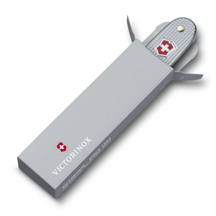 Нож перочинный Victorinox Farmer, сталь X55CrMo14, рукоять алюминиевый сплав Alox, серый