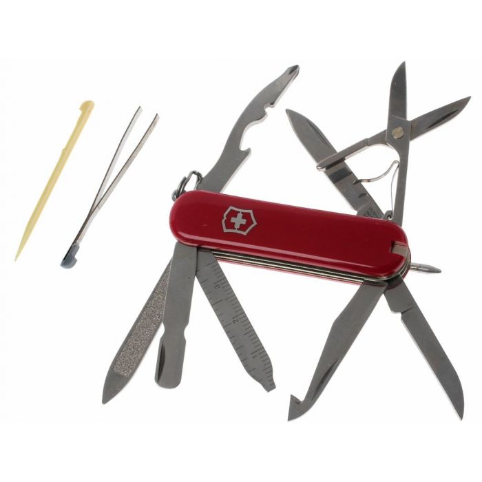 Нож перочинный Victorinox MiniChamp, сталь X55CrMo14, рукоять Cellidor®, красный