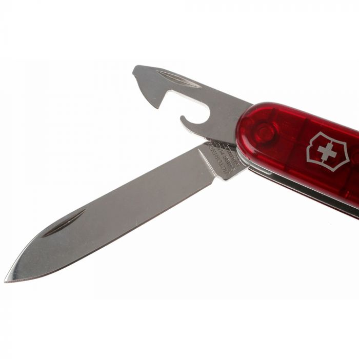 Нож перочинный Victorinox Spartan, сталь X55CrMo14, рукоять Cellidor®, полупрозрачный красный