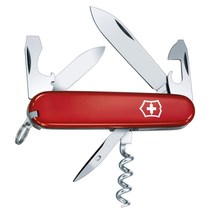 Нож перочинный Victorinox Tourist, сталь X55CrMo14, рукоять Cellidor®, красный