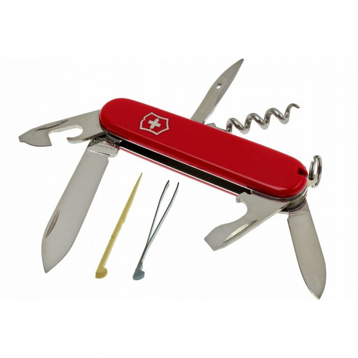 Нож перочинный Victorinox Tourist, сталь X55CrMo14, рукоять Cellidor®, красный