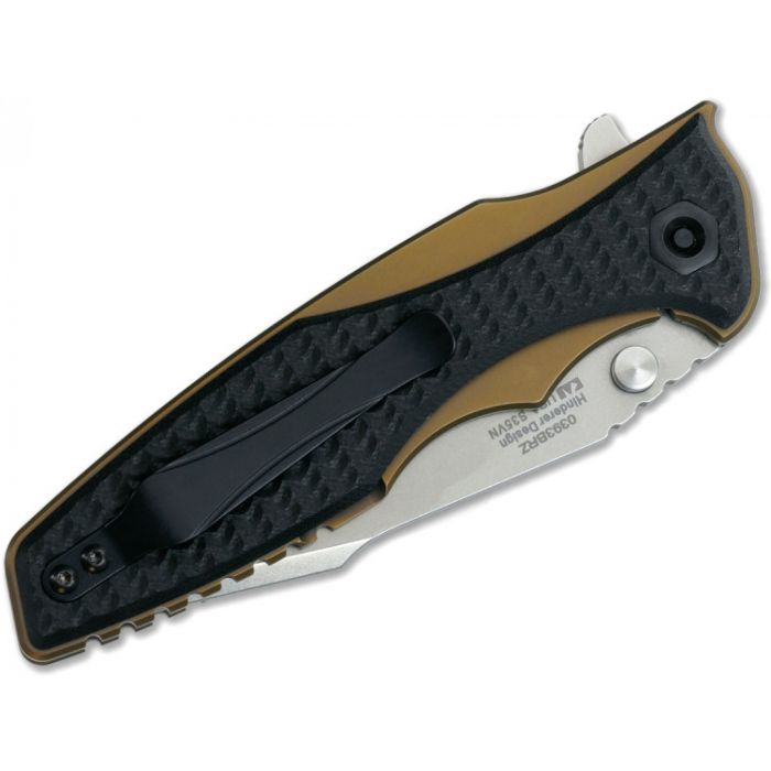 Складной нож ZT 0393BRZ, сталь CPM S35VN, рукоять титан/G-10