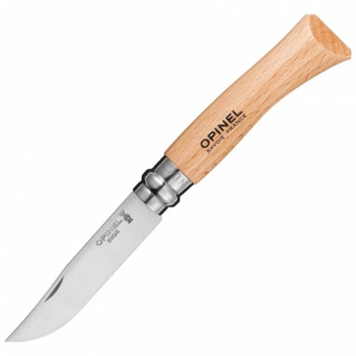 Нож складной Opinel №7 VRI Inox, сталь 12C27, рукоять бук