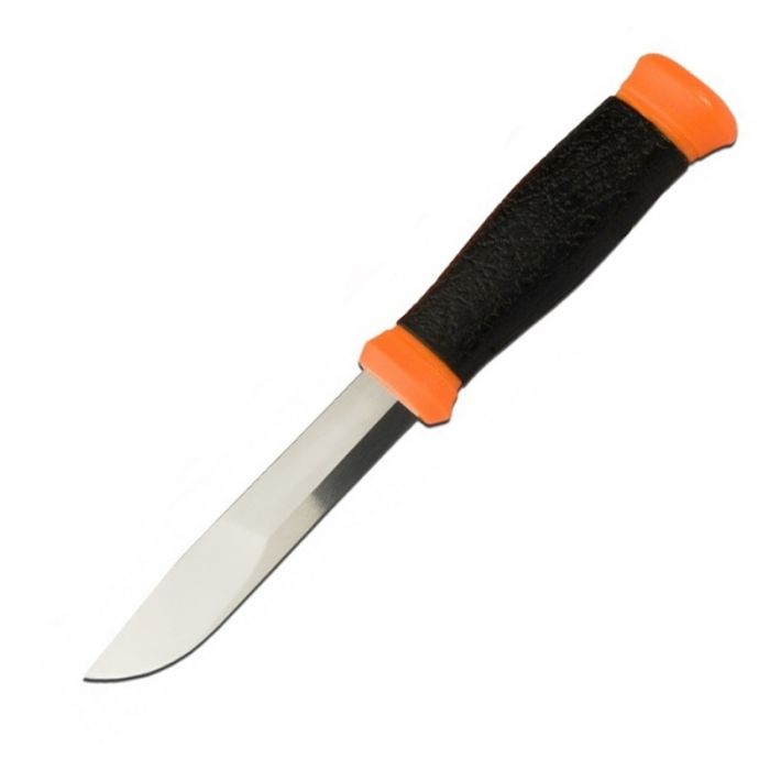 Нож с фиксированным лезвием Morakniv Outdoor 2000 Orange, сталь Sandvik 12C27, рукоять резина/пластик