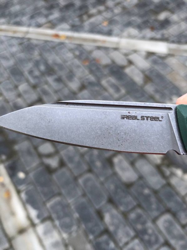 Складной нож Stella Green RealSteel, сталь VG-10, рукоять G10, уценка