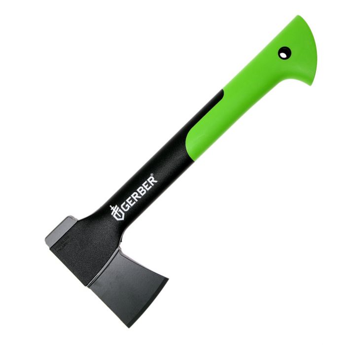 Топор Gerber 14" Hatchet Sport Axe II, кованая сталь, рукоять термопластик GRN, чёрно-зеленый